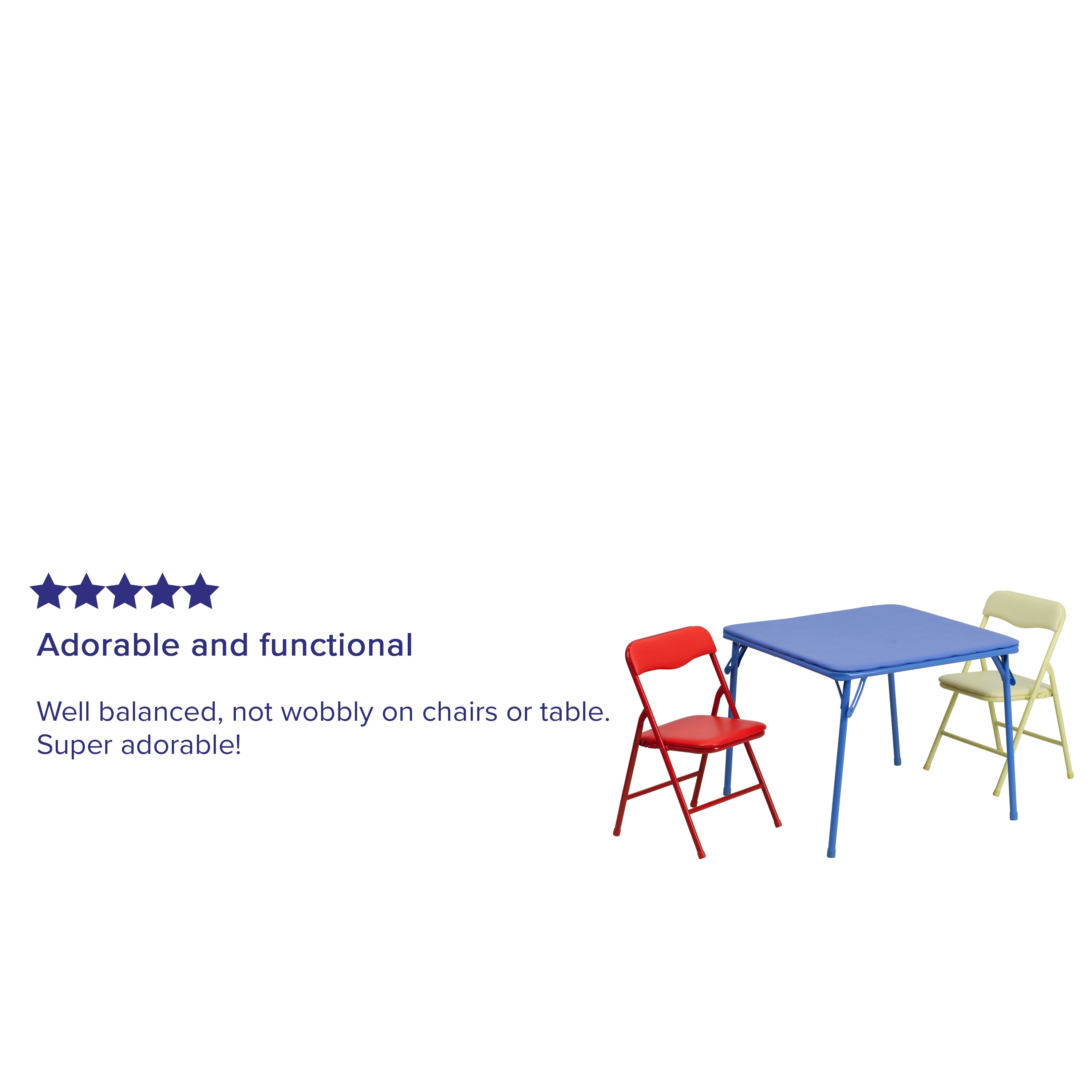 childrens folding table and chair set