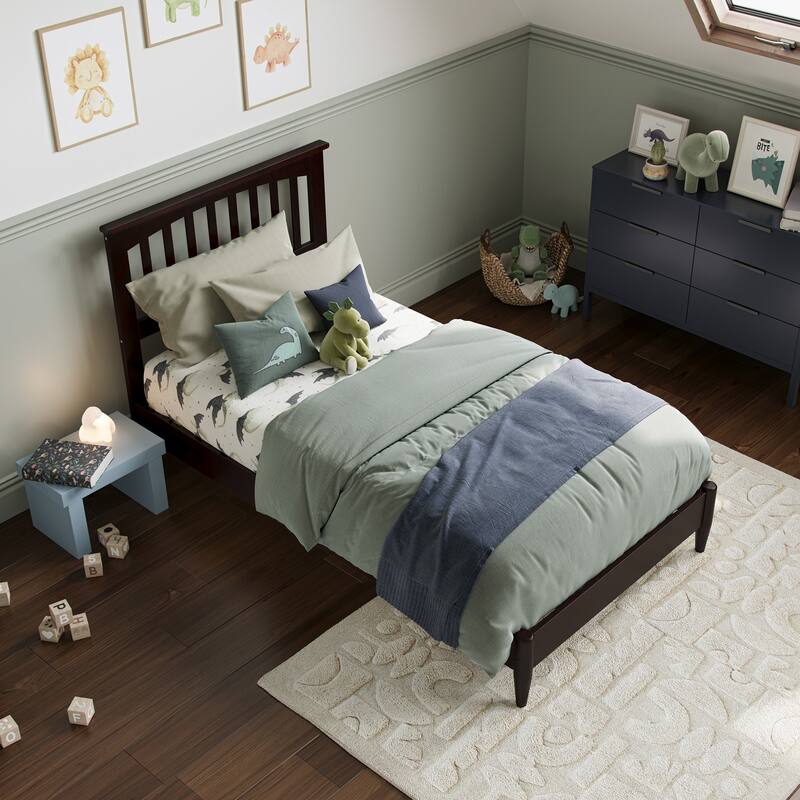 Becket Solid Wood Low Profile Platform Bed