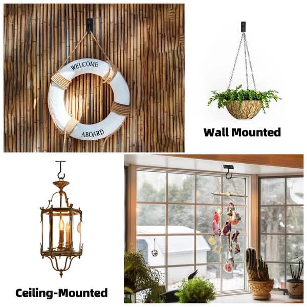 Plant Hooks 2Pack Hanging Plant Bracket 6inch Metal Plant Hanger Decorative  Plant Hook for Bird Feeders,Planters,Wind Chimes - Bed Bath & Beyond -  41276189