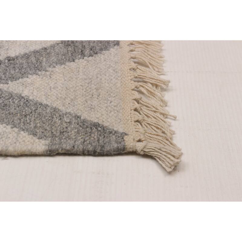 Ankara FW Grey Kilim 8'1" x 9'8" - 8'1 x 9'8
