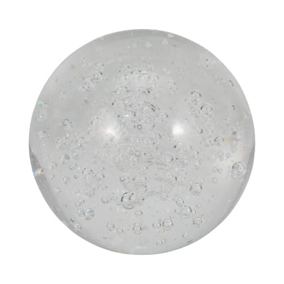 Sagebrook Home Clear Crystal Ball - Elegant Decorative Object For Home Display
