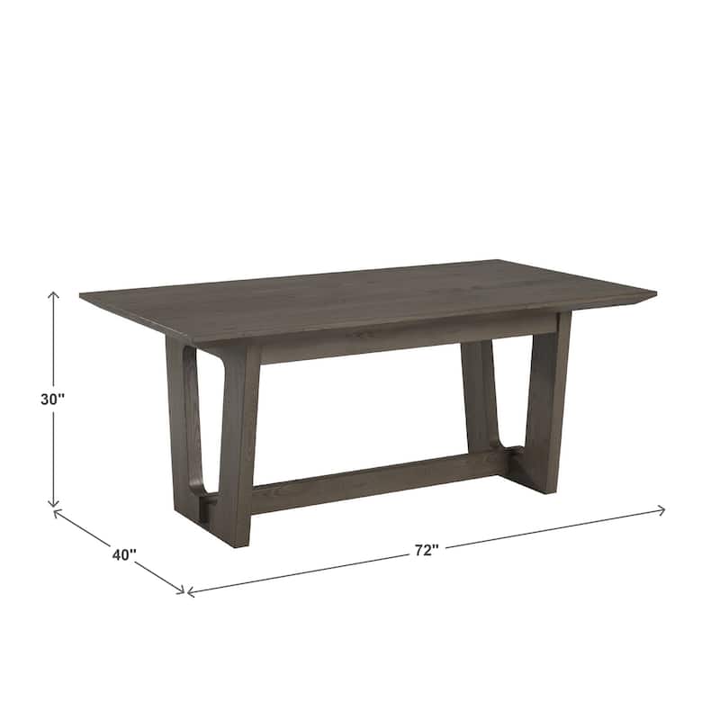 Harstad 72" Wood Finish Rectangular Dining Table by iNSPIRE Q Modern