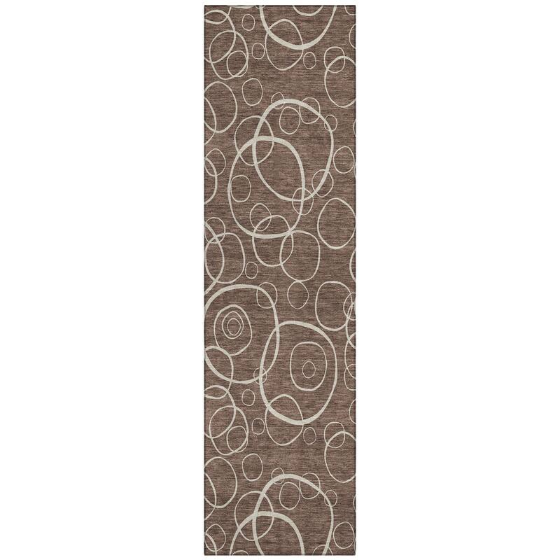 Machine Washable Indoor/ Outdoor Contemporary Nexus Chantille Rug