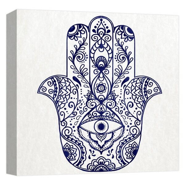 PTM Images 9-124676 PTM Canvas Collection 12" x 12" - "Hamsa Hand 1" Giclee Spiritual Art Print on Canvas