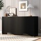 preview thumbnail 17 of 44, Hidden Shoe Cabinet Multi-Function Shoe Cabinet Vintage Shoe Cabinet with Adjustable Shelving and 4 Doors for Living Room