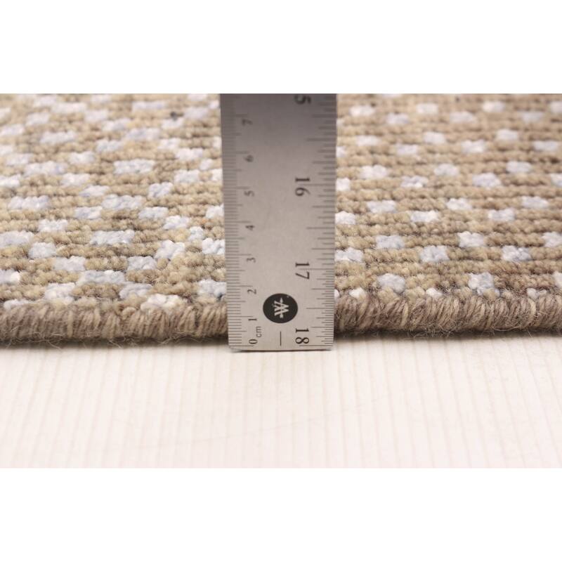 ECARPETGALLERY Hand-knotted Elysian Taupe Silk Rug - 5'2 x 7'7