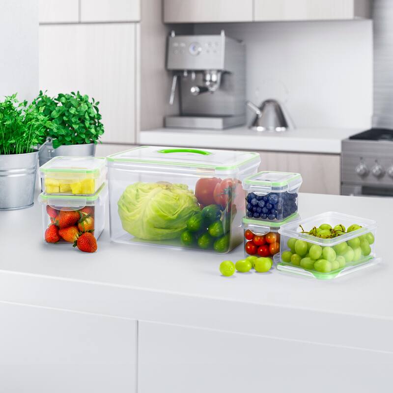 Sorbus Airtight Storage Containers with Snap-On Lids BPA Free Kitchen Pantry Storage Food Organizer - 12 Piece