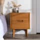 Middlebrook Mid-Century Solid Wood 2-Drawer Nightstand - Caramel