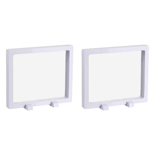 slide 2 of 22, Floating Frame Holder 3D Jewelry Display Box with Base