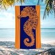 preview thumbnail 60 of 74, Large Turtle Shark Seahorse Beach Towel Pool Swimming Towels 30" X 60", 35"x70" Seahorse - 35"x70"