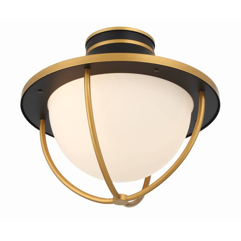 Crystorama Lighting Group ATL-700 Atlas 2 Light 14" Wide Flush Mount