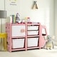 preview thumbnail 20 of 19, Toddler Truck Storage Organizer with Plastic Bins, Drawers and Cabinet - 43.5" x 13" x 26" (L x W x H)
