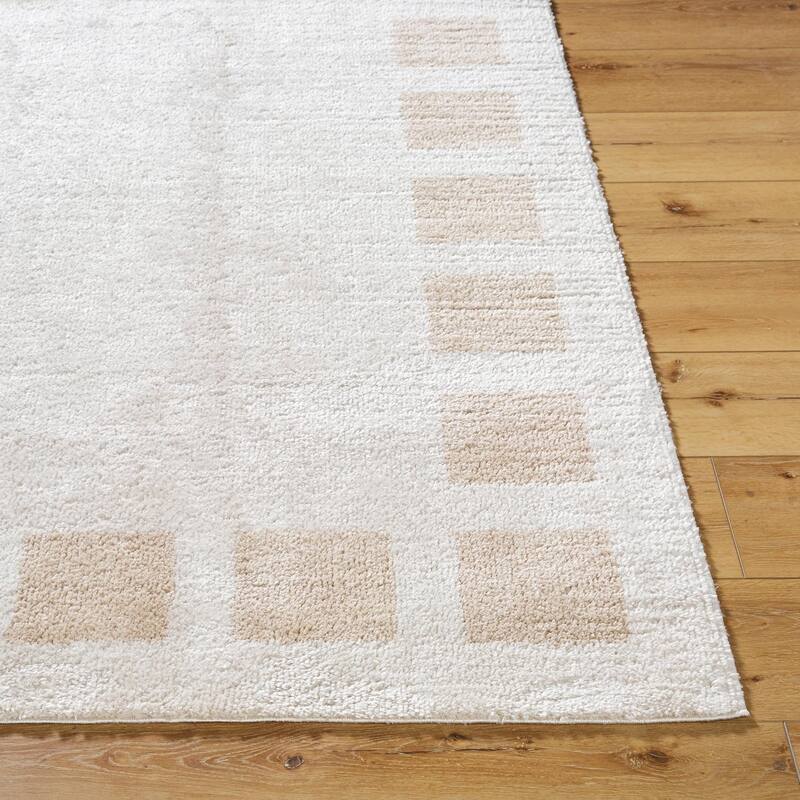 Livabliss Fossay Shag Modern & Contemporary Checkered Washable Area Rug