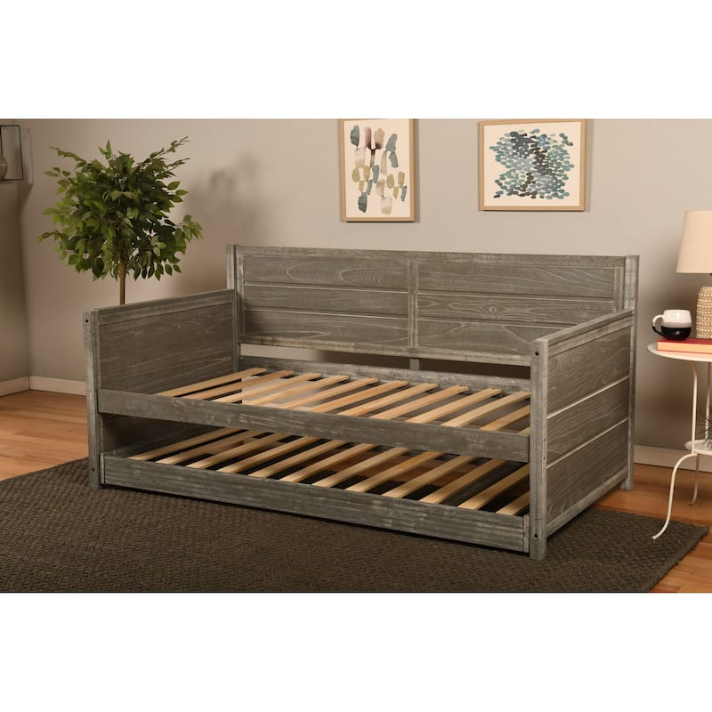 Somette Marisa Daybed Frame with Pop Up Trundle (Mattress not included)