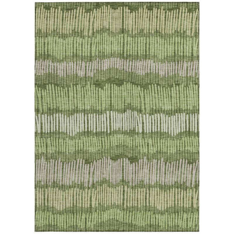 HomeRoots Striped Transitional Rectangle Outdoor Rug