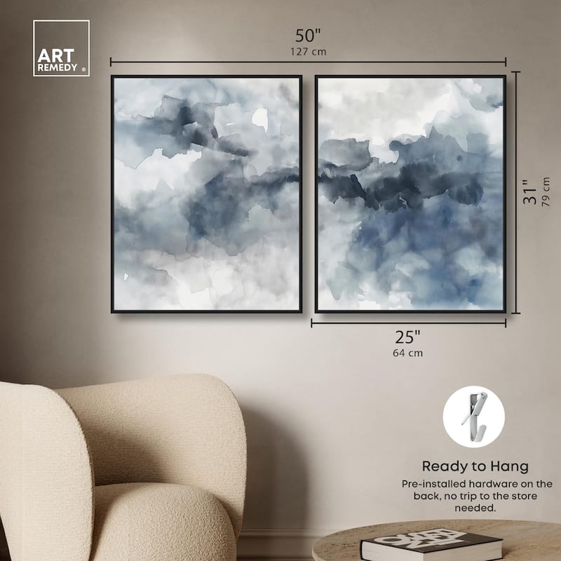 Calming Tides Canvas Set of 2 by Art Remedy