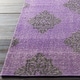 preview thumbnail 23 of 29, Crediton Hand-knotted Contemporary Wool Area Rug 3'6" x 5'6" - Purple