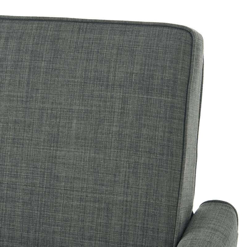 Roomfitters Fabric Push Back Chair for Elegant Home Decor, Navy Blue