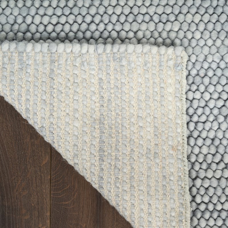 DKNY Pure Knots Indoor only Solid Area Rug - Denim - 2' x 3'