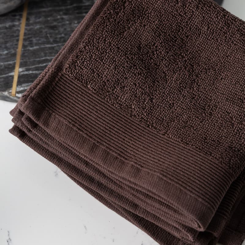 Fabstyles Camelot Face Towel Zero Twist 600 GSM Cotton Set of 6 - 13"x13"