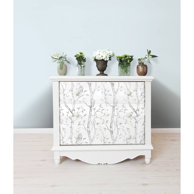 NuWallpaper Grey Woods Peel & Stick Wallpaper - 216in x 20.5in x 0.025in