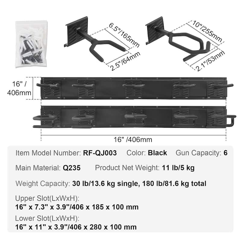 Gun Rack Wall Gun Rack Display Stand with Soft Padding