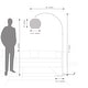 preview thumbnail 3 of 12, 1-Light 75" Arc Floor Lamp with Hand-woven Bamboo Shade