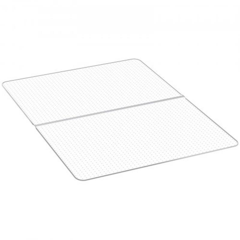 Transparent Frosted PVC Chair Mat 46x60in Non-Slip for Low-Pile Carpet