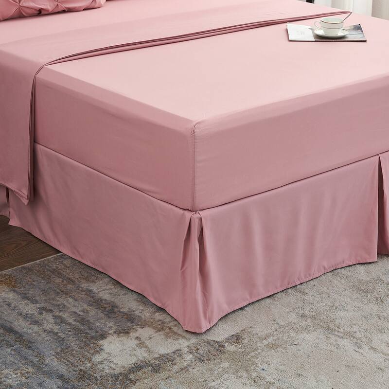 Pink Pintuck Comforter Set Pinch Pleated Bed in A Bag On Sale Bed