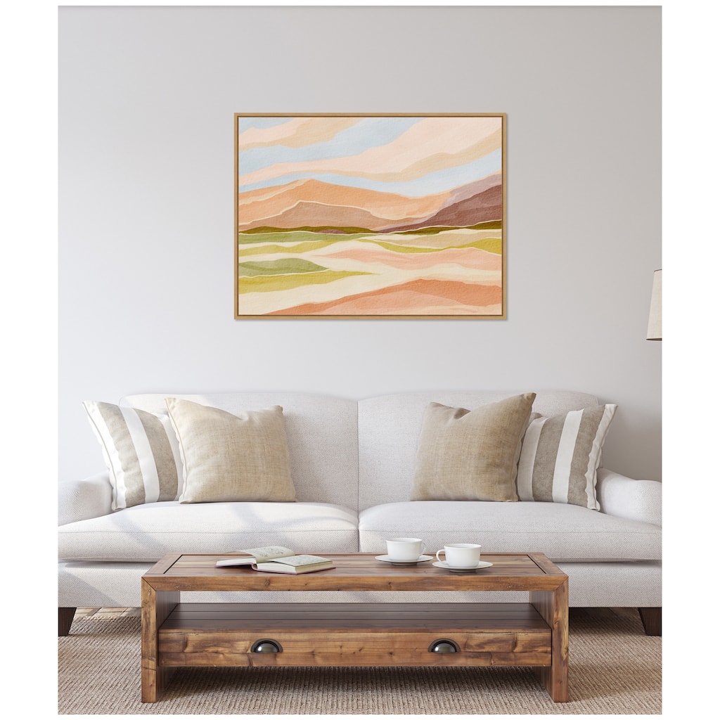 Kate and Laurel Sylvie Desert Dreams Framed Canvas by Nikita Jariwala