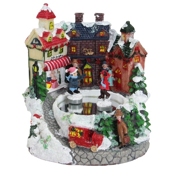 Shop 6 75 Animated Victorian Street Ice Skating Winter Scene