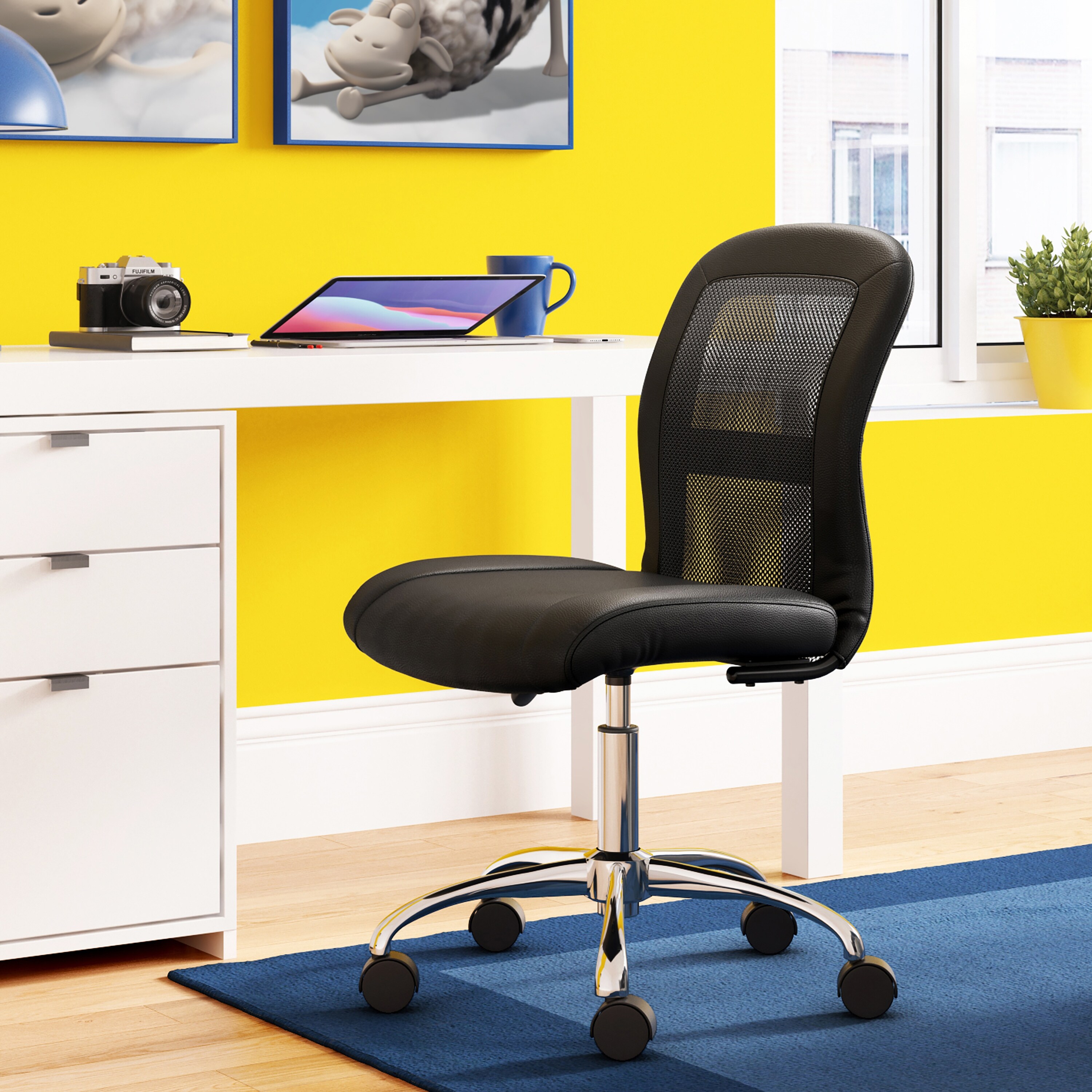 Serta armless office chair clearance