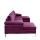 preview thumbnail 21 of 68, Modern XL Velvet Upholstery U-shaped Sectional Sofa