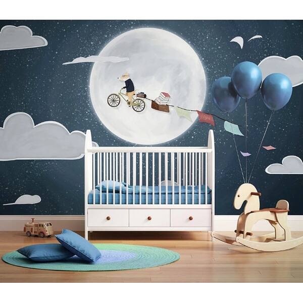 Night Sky Fox Midnight Full Moon Books Clouds Removable Textile Wallpaper Overstock 32588155 Showing all images tagged night sky and mobile wallpaper. usd