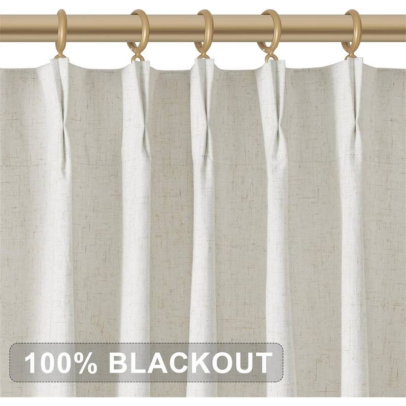 Beige Pinch Pleat 40x96" Noise Block