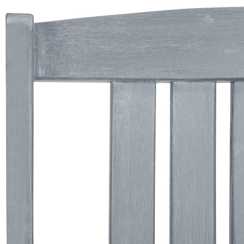 vidaXL Patio Chairs Outdoor Chair with Cushions for Deck Solid Wood Acacia