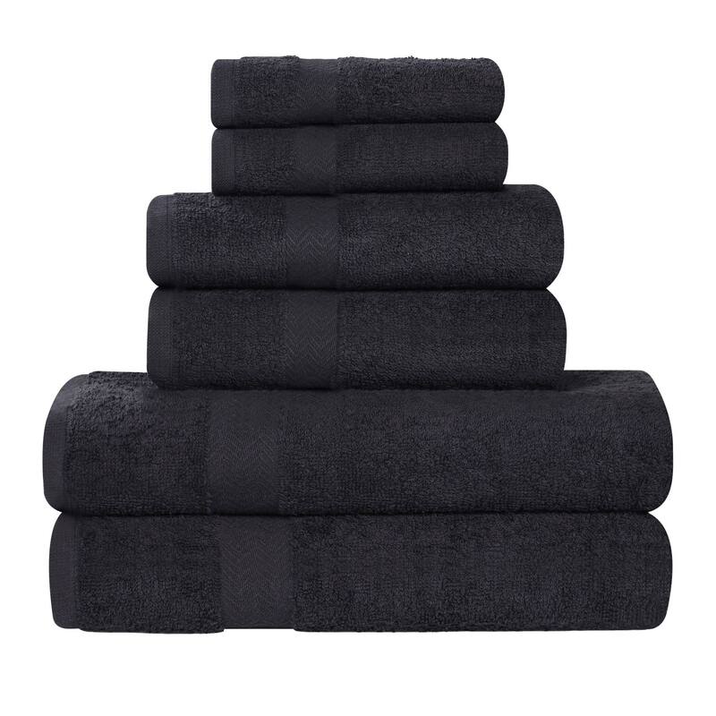 Superior Franklin Cotton Lightweight 6-Piece Assorted Towel Set