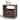 Rattan Bar Table with wheels Brown
