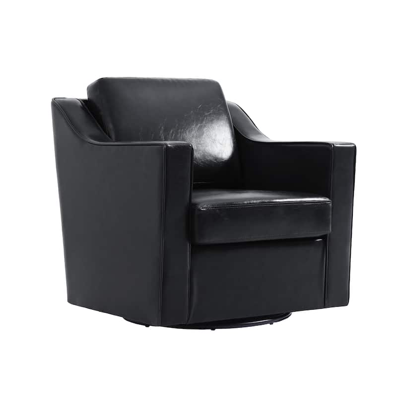 30" W Modern Accent Swivel Chair Comfy Upholstered Armchair Set of 2