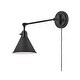 preview thumbnail 3 of 4, Hinkley Arti 1-Light Sconce in Black