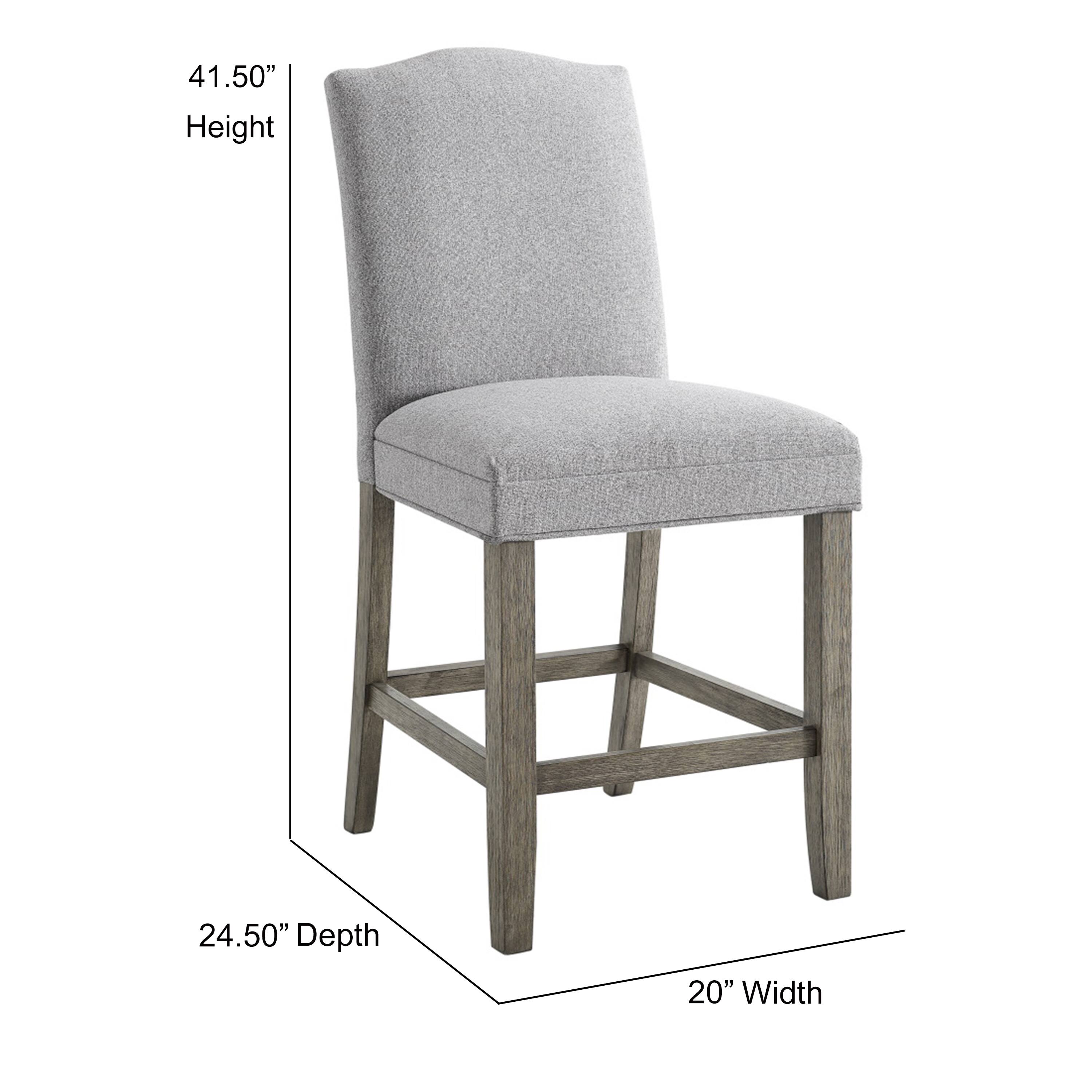 The Gray Barn Garfield Driftwood Grey Counter Chair Set of 2 Bed