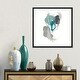preview thumbnail 8 of 16, iCanvas "Teal Gesture III" by June Erica Vess Framed