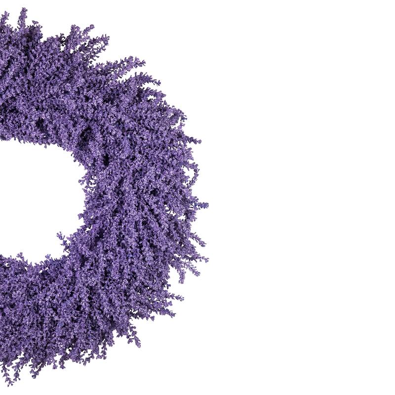 Lavender Artificial Floral Spring Wreath - 28" - Purple