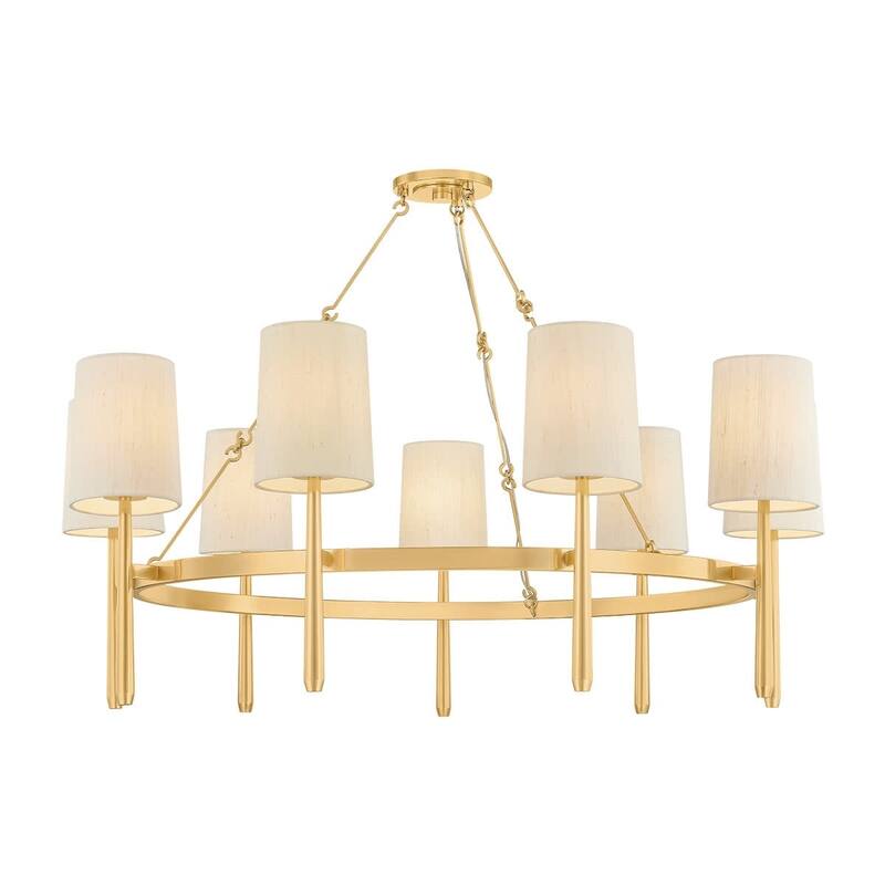 Hudson Valley Lighting 1779 Bridgeton 9 Light 46" Wide Chandelier with - Aged Brass