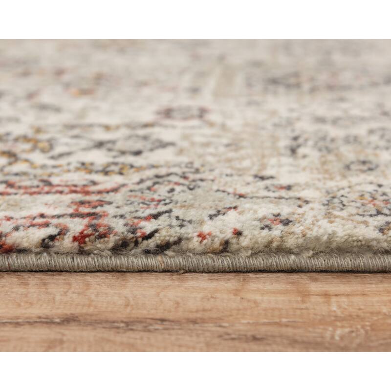 Alora Decor Infinity Floral Scroll Wool Rug