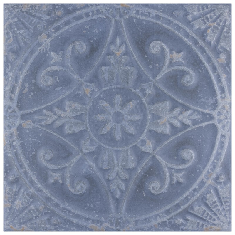 Merola Tile Saja Cyan 13" x 13" Ceramic Floor and Wall Tile