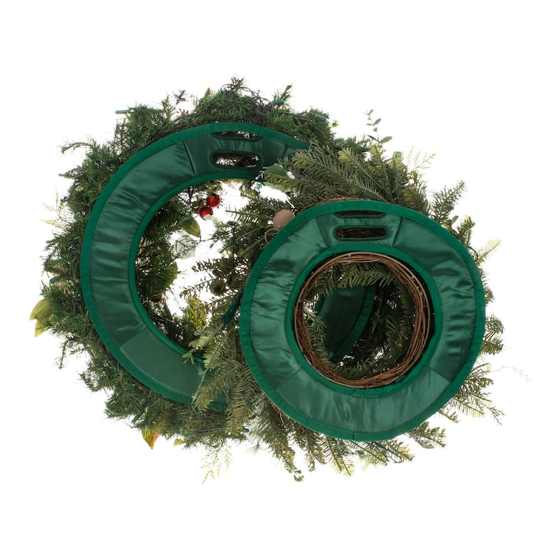 24 in Wreath Door Saver Protective Pad - Green