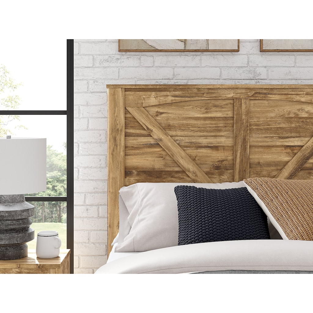 Signature Design by Ashley Hastiport Brown Queen Crossbuck Panel Headboard