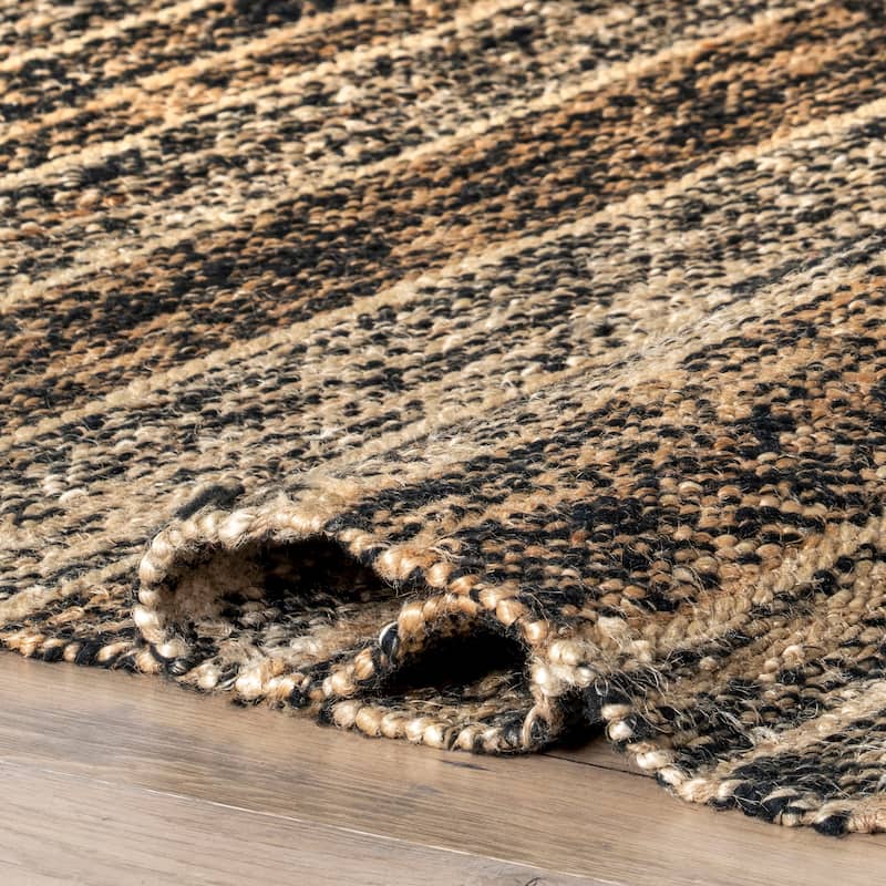 Nuloom Julane Striped Jute Tassel Area Rug
