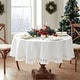 preview thumbnail 10 of 8, Poinsettia Noel Laser Cut Tablecloth